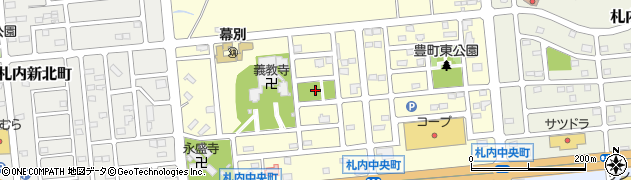 豊町西公園周辺の地図