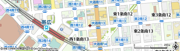 タイムズカー帯広駅前店周辺の地図