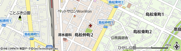 島松支所周辺の地図