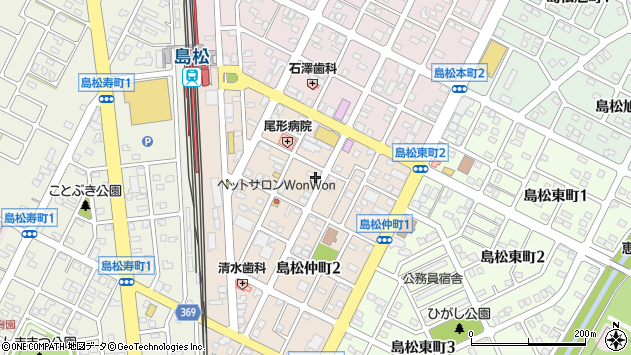〒061-1352 北海道恵庭市島松仲町の地図