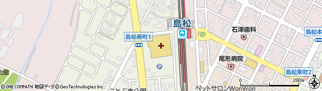 スーパーセンタートライアル恵庭島松店周辺の地図