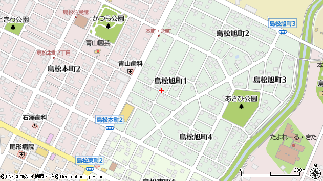 〒061-1354 北海道恵庭市島松旭町の地図