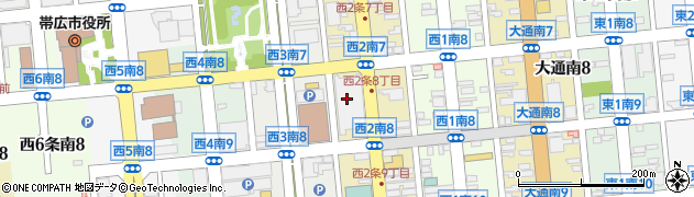 補聴器舘帯広藤丸店周辺の地図