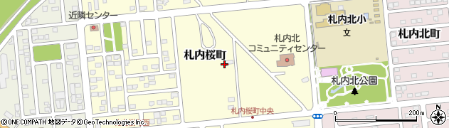 北海道中川郡幕別町札内桜町周辺の地図
