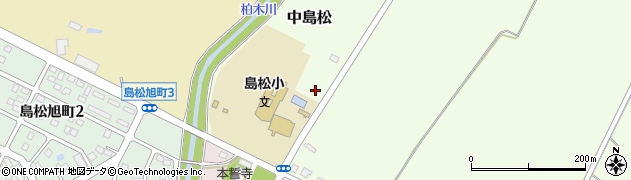 北海道恵庭市中島松424周辺の地図