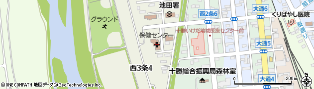 池田町役場保健福祉課　保健センター周辺の地図