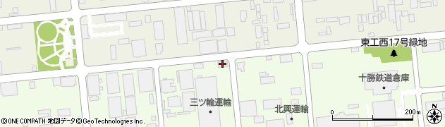 釧路倉庫株式会社　帯広営業所周辺の地図