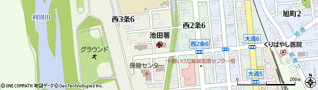 池田警察署周辺の地図