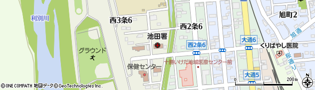 池田警察署署所在地交番周辺の地図