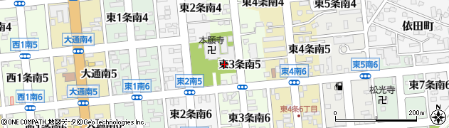 本願寺帯広別院周辺の地図