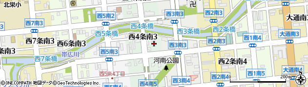 北海道電気保安協会帯広支部周辺の地図