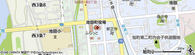池田町役場　教育委員会周辺の地図