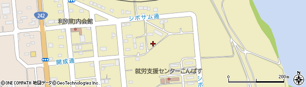 北海道池田町（中川郡）利別本町周辺の地図