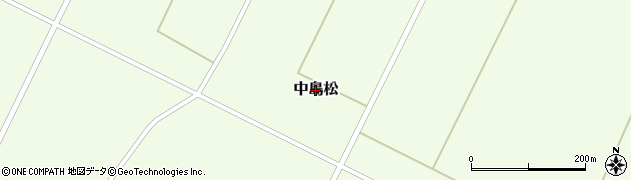北海道恵庭市中島松周辺の地図