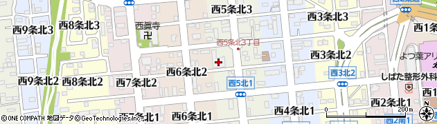 ヤスダリネンサプライ株式会社帯広支店周辺の地図