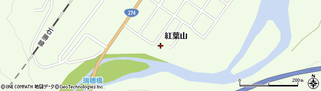 北海道夕張市紅葉山142周辺の地図