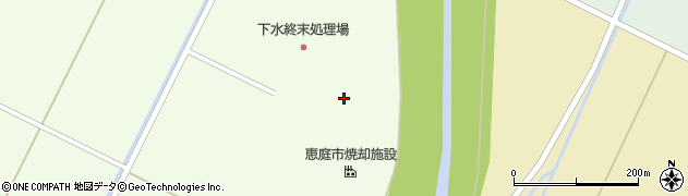 北海道恵庭市中島松445周辺の地図
