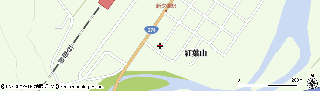 北海道夕張市紅葉山62周辺の地図