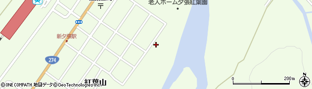 北海道夕張市紅葉山177周辺の地図