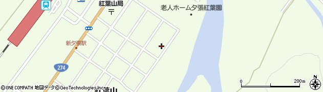 北海道夕張市紅葉山167周辺の地図