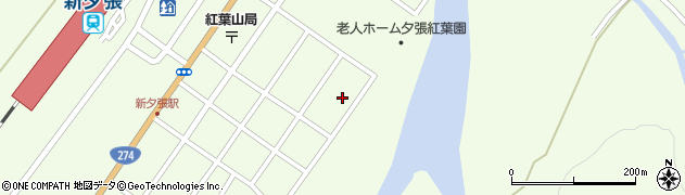 北海道夕張市紅葉山168周辺の地図