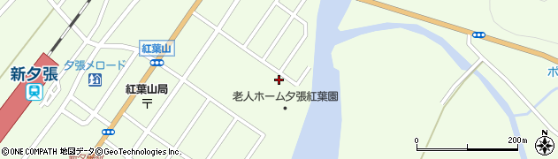 北海道夕張市紅葉山5周辺の地図