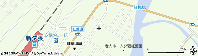 北海道夕張市紅葉山578周辺の地図