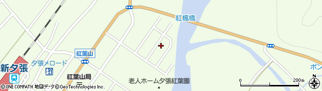 北海道夕張市紅葉山502周辺の地図