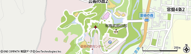 北海道札幌市南区芸術の森周辺の地図