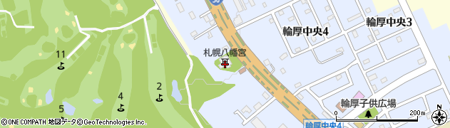 札幌八幡宮テレホン講話周辺の地図