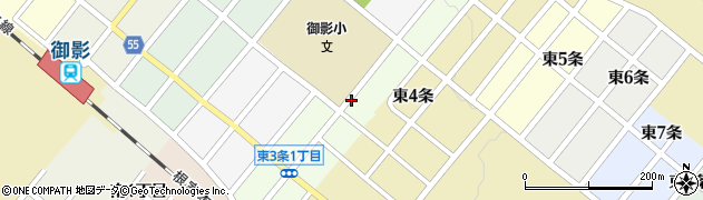 北海道清水町（上川郡）御影東３条周辺の地図