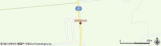 清見神社前周辺の地図