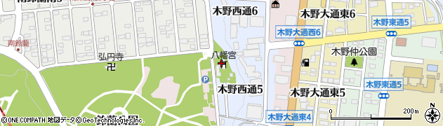 公園八幡宮周辺の地図