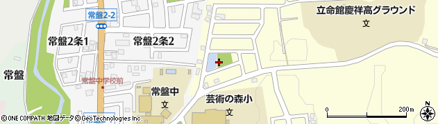 真駒内プリズム公園周辺の地図