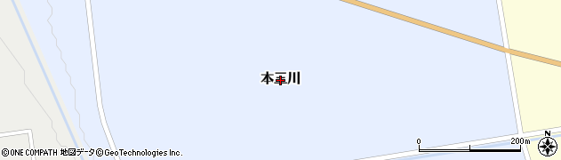 北海道由仁町（夕張郡）本三川周辺の地図