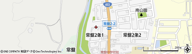 北海道札幌市南区常盤２条1丁目周辺の地図
