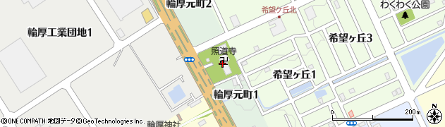 照道寺周辺の地図