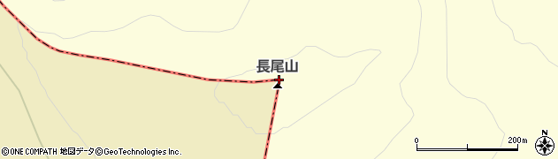 長尾山周辺の地図