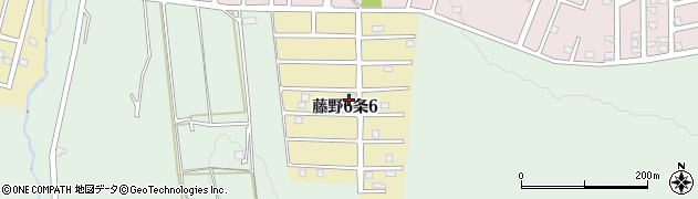 北海道札幌市南区藤野６条周辺の地図