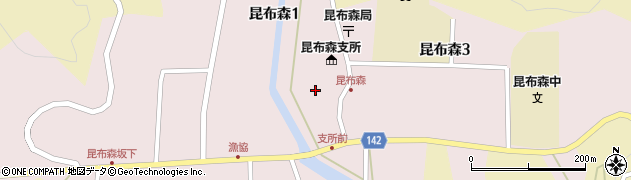 北海道釧路町（釧路郡）昆布森周辺の地図