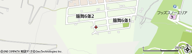 北海道札幌市南区簾舞６条周辺の地図
