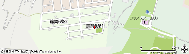 北海道札幌市南区簾舞６条1丁目周辺の地図