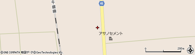 江別恵庭線周辺の地図