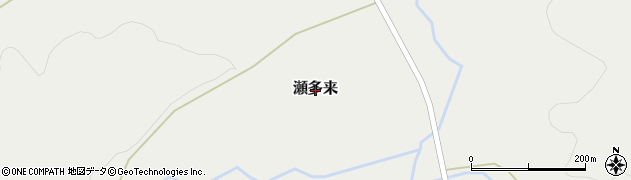 北海道浦幌町（十勝郡）瀬多来周辺の地図