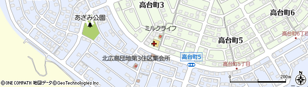 セイコーマート北広島高台店周辺の地図