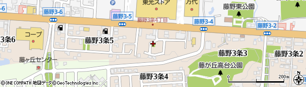 藤野本通ひばり公園周辺の地図