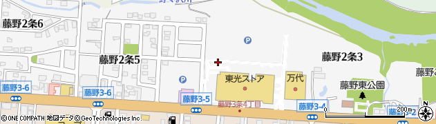 北海道札幌市南区藤野２条4丁目周辺の地図