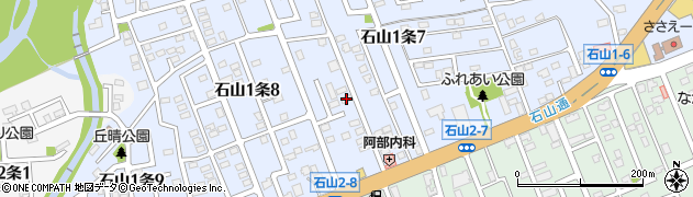 北海道札幌市南区石山１条7丁目10-1周辺の地図