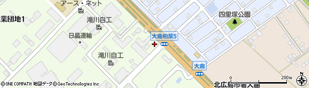 ファミリーマート北広島大曲工業団地店周辺の地図