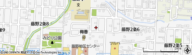 北海道札幌市南区藤野２条周辺の地図